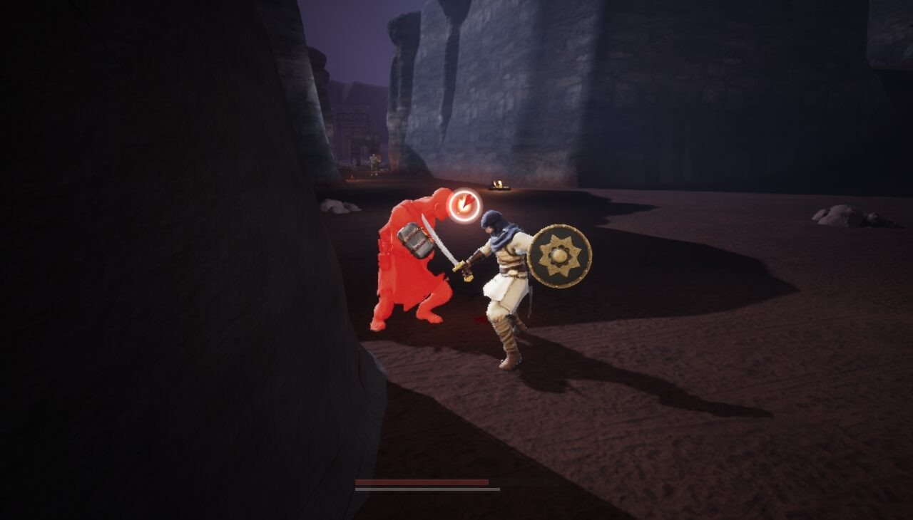 A fight with a Stone-Cursed Carver